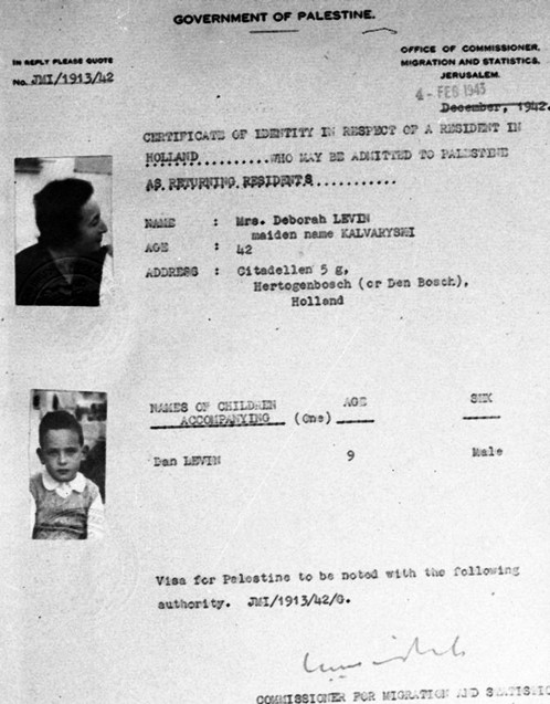 תעודת זכאות לאשרת תושב חוזר של דבורה לוין ובנה דן