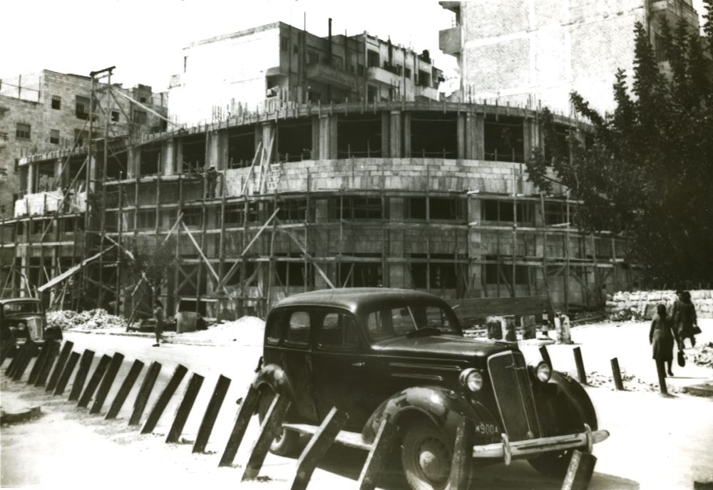 בניית בית פרומין נפסקה במלחמת העצמאות, 1948