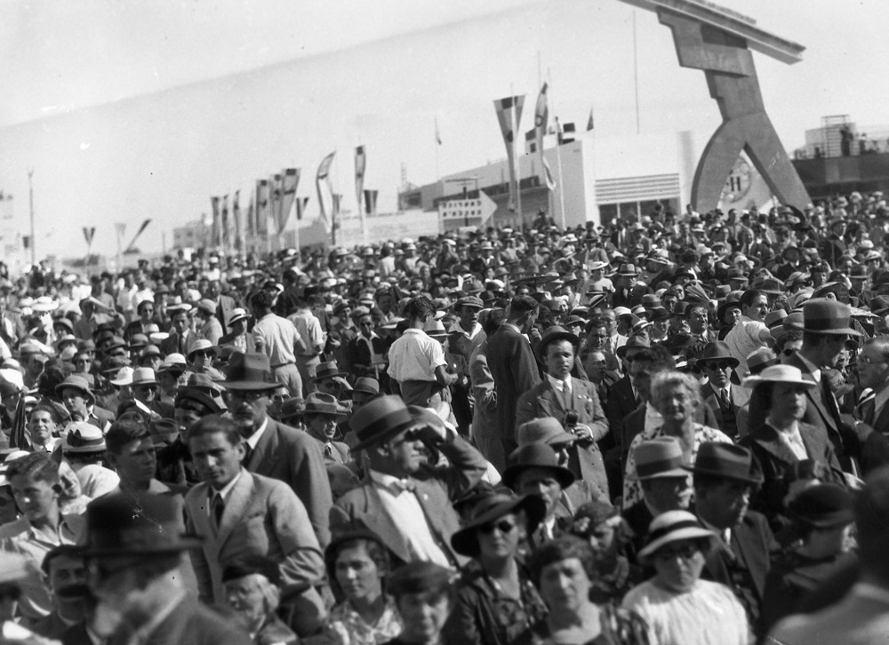 טקס פתיחת יריד המזרח השלישי, 30.4.1936