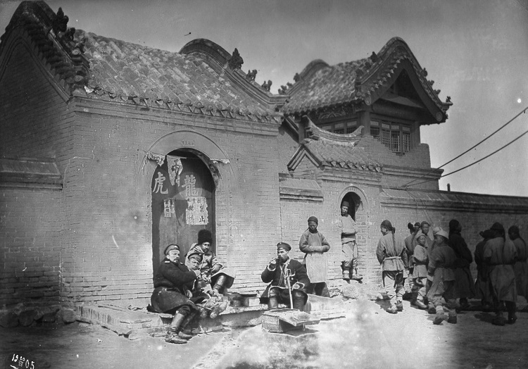 עיירה בחבל מנצ'וריה, חיילים רוסים בעת מנוחה (PHAL\1660133​)