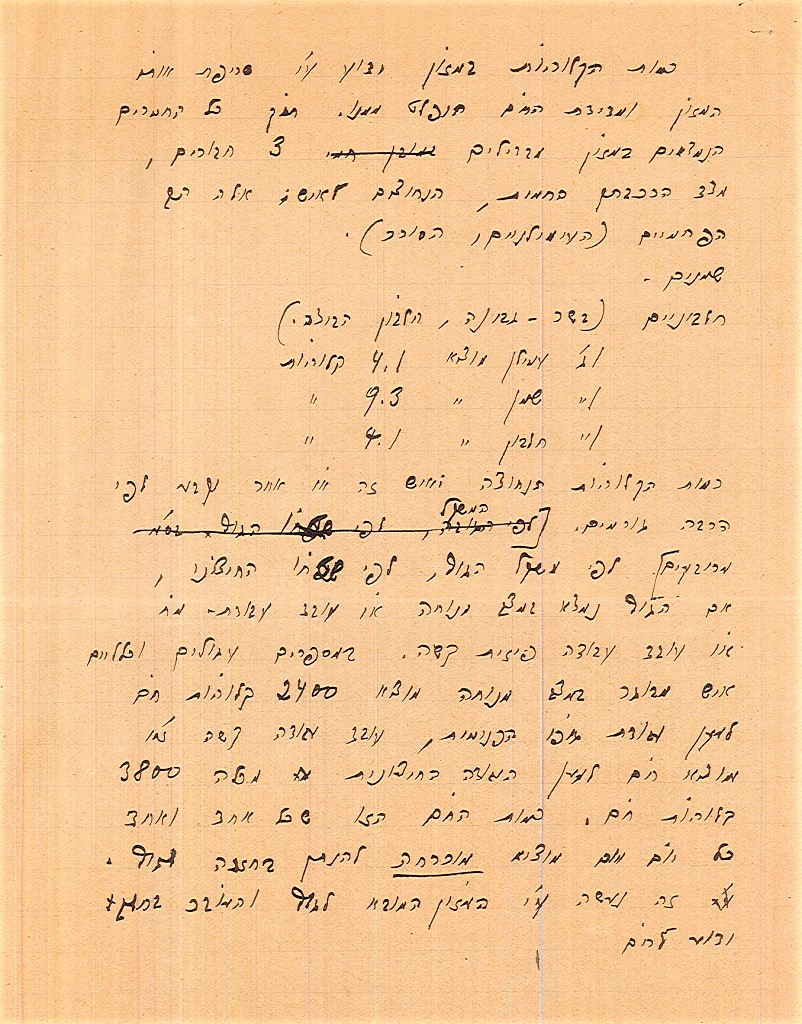 טקסט שכתב וילבושביץ על תורת ההזנה (A211\46)