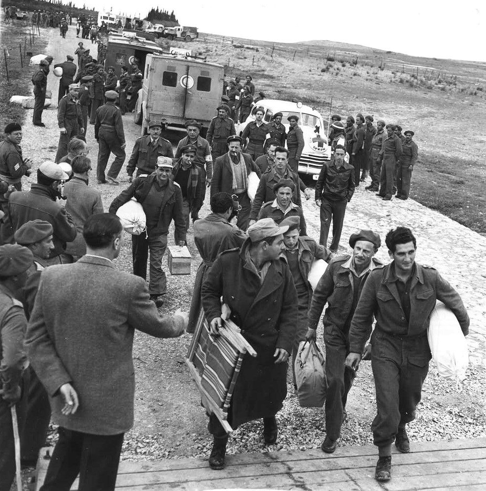 שבויים ישראליים מוחלפים תמורת שבויים מצריים, 1949.