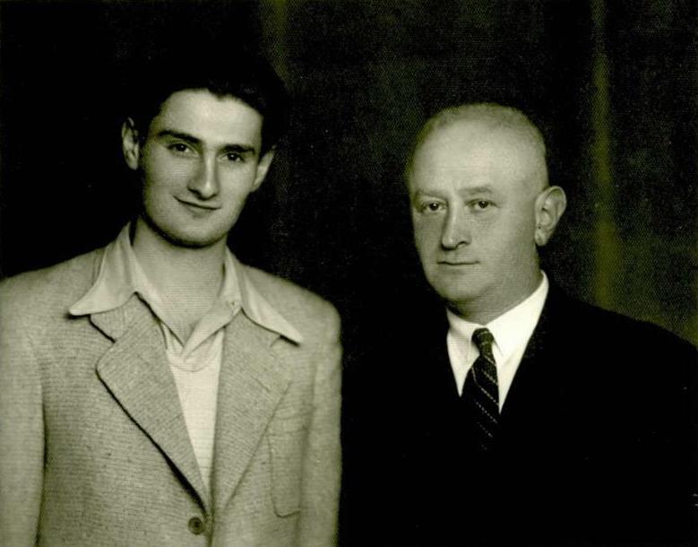Simon Brod and David Stoliar – the only survivor from "Struma", Simon Brod Archive (A201\5)