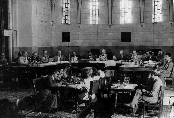 דיוני ועדת אונסקו"פ בבניין ימק"א בירושלים, 1947 (PHG\1085487)